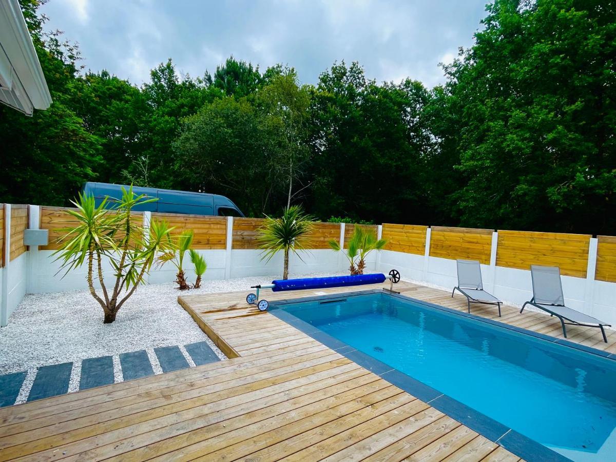 Maison A Biscarrosse Avec Piscine Et Jacuzzi Ngoại thất bức ảnh